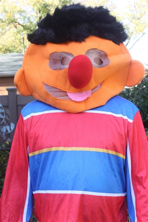 Ernie Sesame Street Adult Costume Halloween Outfit X Gem