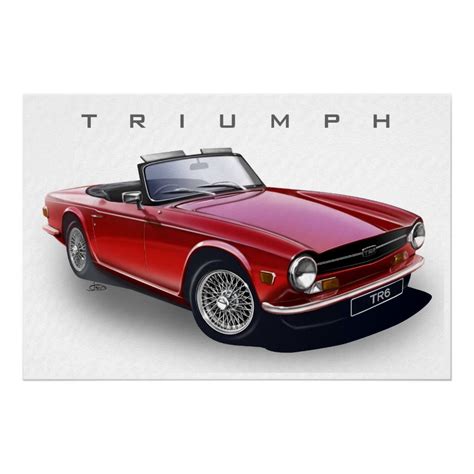 Triumph Tr6 Poster Custom Posters Design Your Own Wall Art