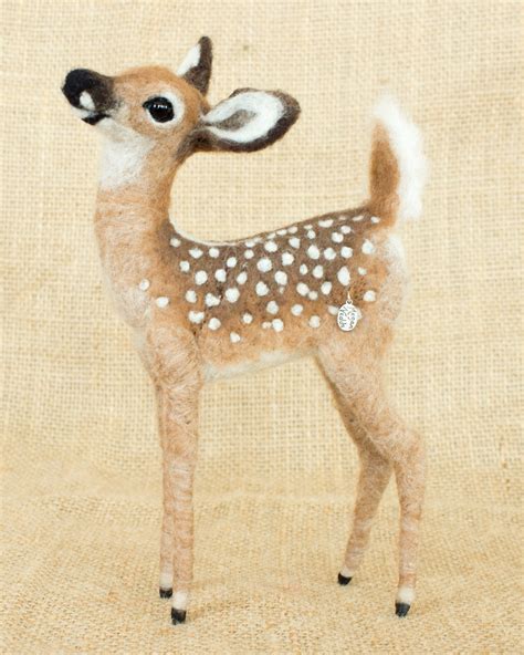 Made To Order Needle Felted Deer Fawn Custom Needle Felted Etsy Uk