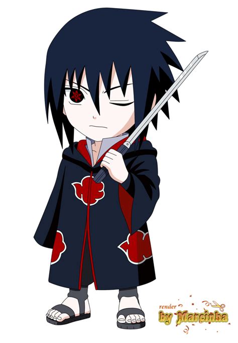 Render Chibi Akatsuki Sasuke By Marcinha20 On Deviantart