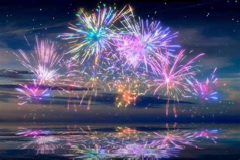 Fireworks Happy New Year 2014 Stock Photo Image Of Numerals Number