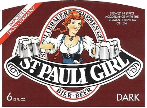 Photo Of St Pauli Girl Dark Beer Label
