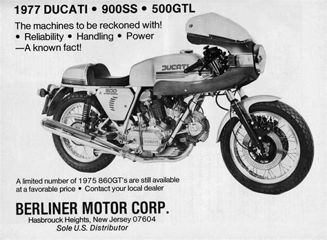 Racing Cafè Vintage Brochures Ducati 900 Ss 1977 Usa