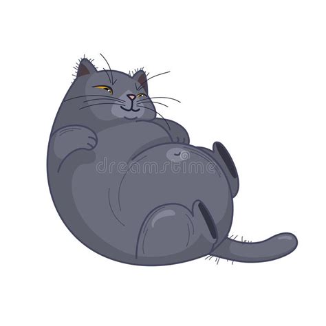Cartoon Fat Grey Cat Stock Illustrations 573 Cartoon Fat Grey Cat