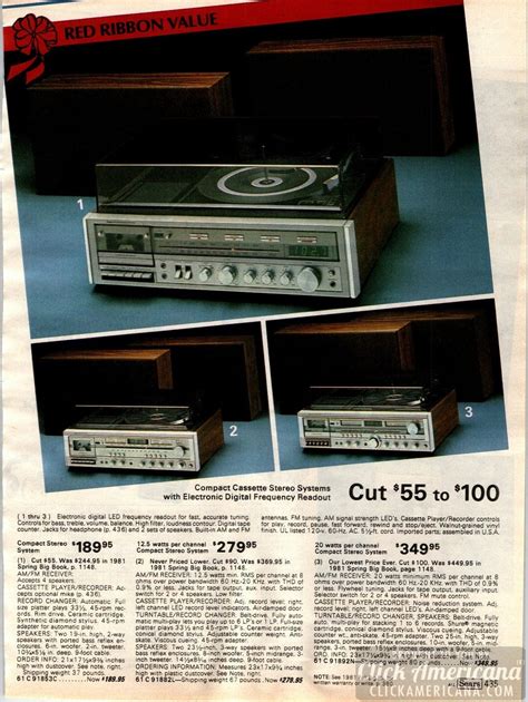 Retro Stereos Tech And 80s Electronics From The 1981 Sears Catalog