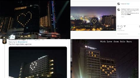 Hotel Di Berbagai Daerah Nyalakan Lampu Love Ajak Lawan Corona