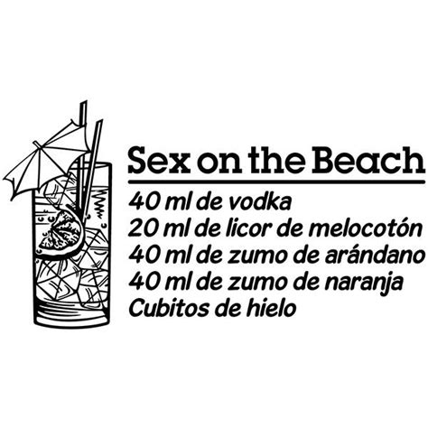 Wandtattoo Cocktail Sex On The Beach Spanisch