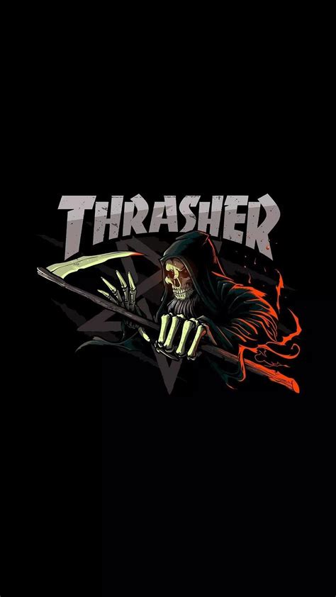 Dope Live Wallpapers For Iphone Thrasher Logo Wallpaper 57 Images