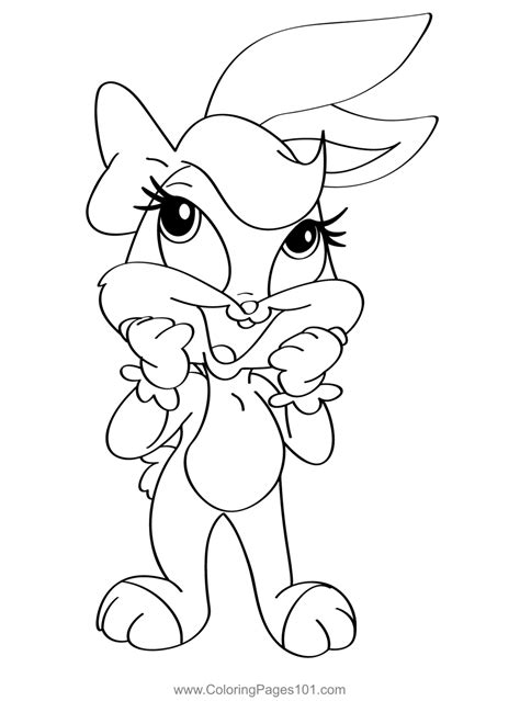 Lola The Looney Tunes Show Coloring Page Bunny Coloring Pages Porn