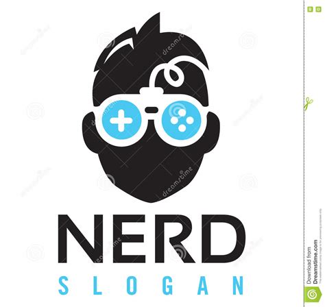 Nerd Gaming Logo Stock Vector Illustration Of Designer