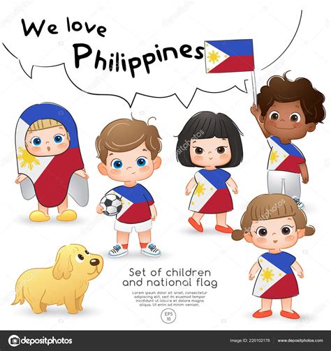 Boy Holding Philippine Flag