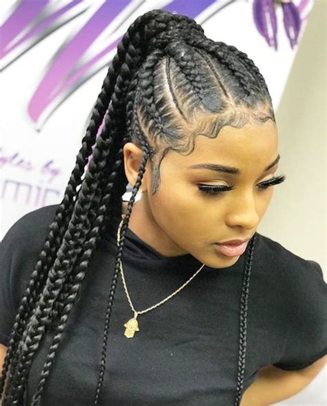 26 Cute Braided Hairstyles Black Natural Hair Popular Style