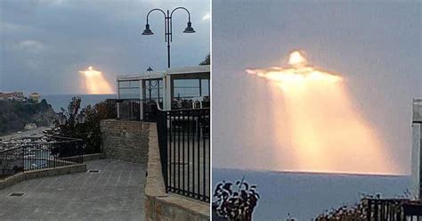 Image Of Jesus Appears In The Sky As The Sun Bursts Through Clouds