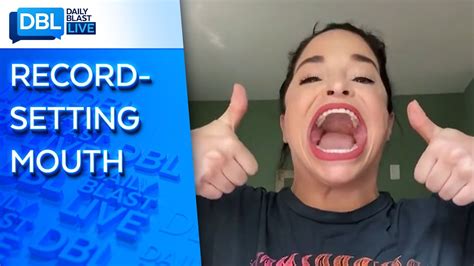 With Inch Gape Samantha Ramsdell Holds Guinness World Record For Biggest Mouth Youtube