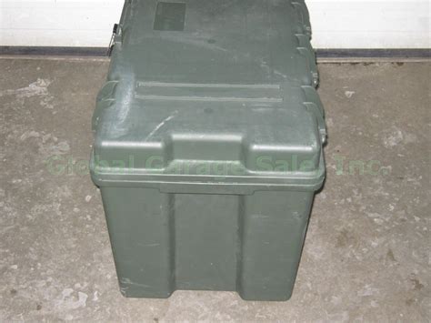 Pelican Hardigg Tl 500i Tuff Box Army Military Storage Trunk Green Foot