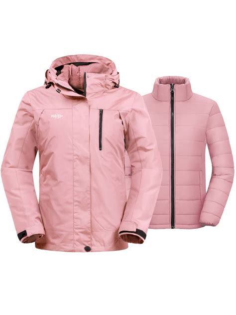 women s 3 in 1 ski jacket waterproof snowboard jacket winter coat alpi