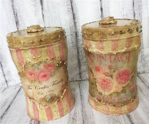 Canisterkitchen Canisterset Of 2tin Canisterstorage Jarspice Jar