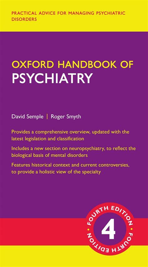 Buy Oxford Hand Book Of Psychiatry 4e Oxhmed Xe P Book Online At Low