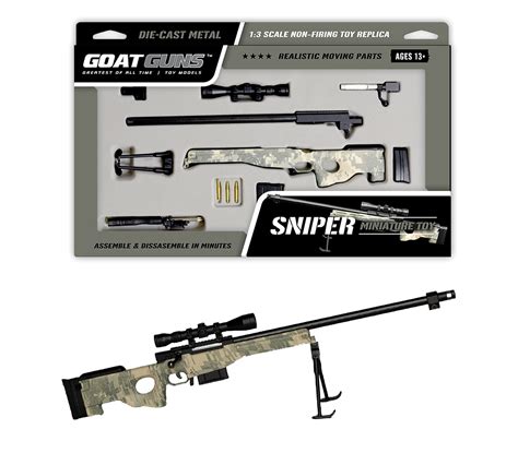 Goatguns Miniature Sniper Model Camouflage 13 Scale Die Cast Metal