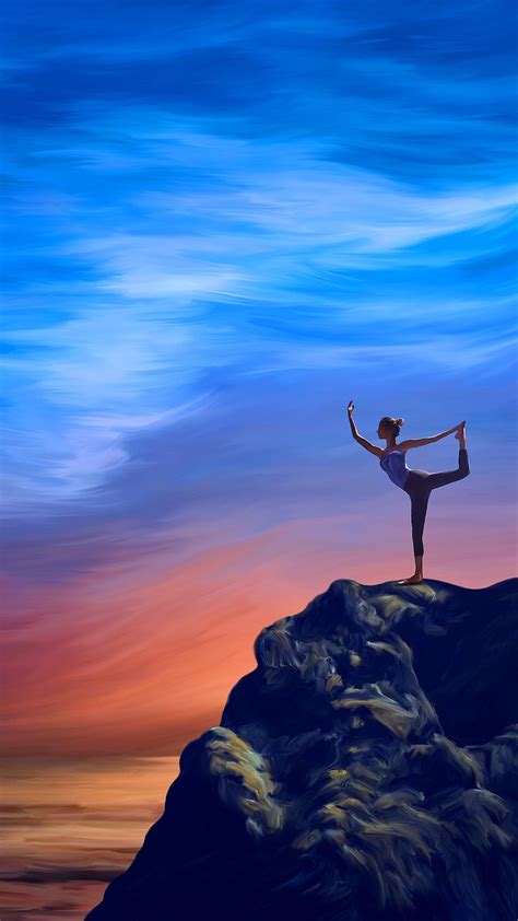Yoga Wallpaper For Mobile Devices Artwork By