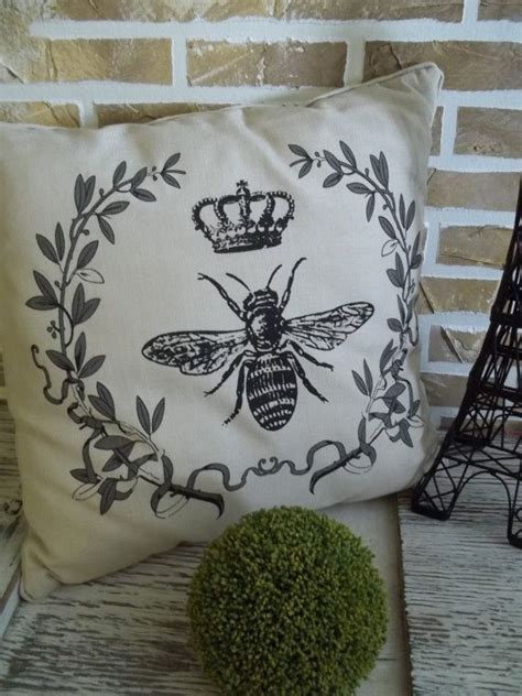 Royal French Bee Crown Wreath Pillow By Simplyfrenchmarket 3200