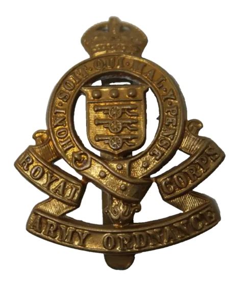 Original British Army Wwi Royal Army Ordnance Corps Military Cap