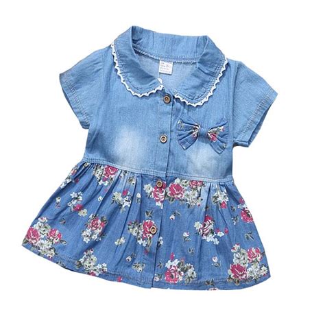Bibicola Summer Baby Girls Dress Clothes Floral Printing Dress New