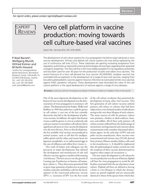 Animal Cell Culture Based Vaccines Imaging Of Influenza Virus