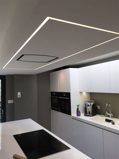 The matan led flush mount ceiling light features artisan molded glass treated with a special mirror like coating that creates two stunning visual effects. TL1000 linear trimless blade profile | Ceiling light ...