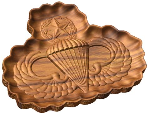 Master Parachutist Jumpmaster Badge Style C Cnc Military Emblems