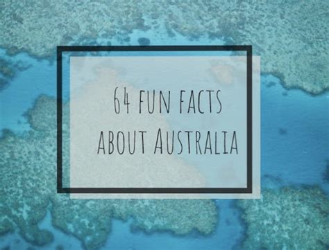 64 Fun Facts About Australia Youll Love To Know The Forty Something