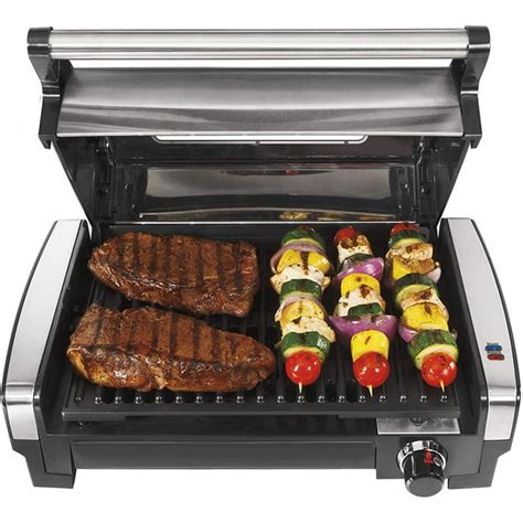 Hamilton Beach Electric Indoor Searing Grill With Viewing Window And