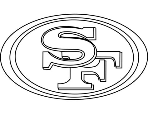 San Francisco 49ers Logo Coloring Page Download Print Or Color