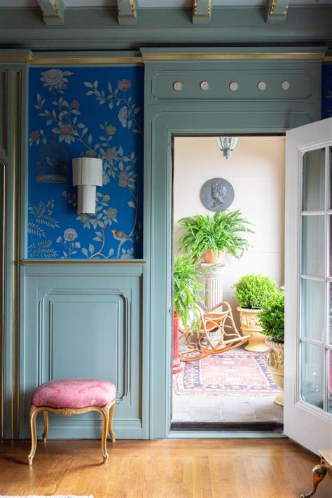Blue Eclectic Hall And Sun Room Hgtv