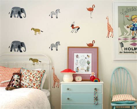 Infuse a trendy boho décor style into your bedroom. Jungle wall decal and safari nursery decor made of colorful | Etsy | Kids room wall decor, Wall ...