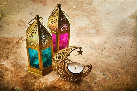 Muslim Holy Month Ramadan Kareem Ornamental Arabic Lantern With