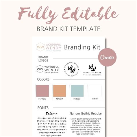 Virtual Assistant Brand Kit Brand Kit For Virtual Assistants Etsy