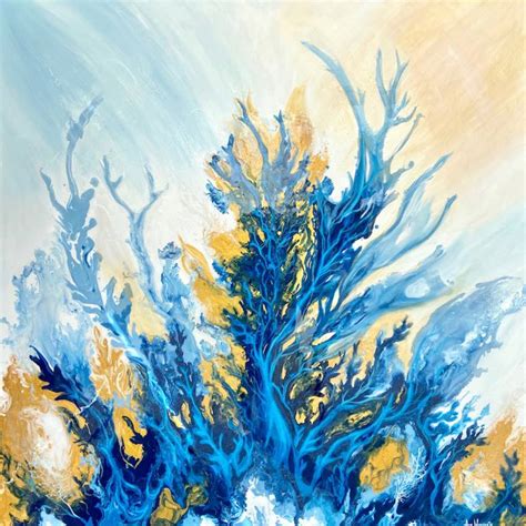 Coral Reef Abstract Acrylic Painting On Canvas Ubicaciondepersonas