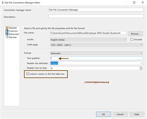 Ssis Export Sql Data To Flat File With Text Qualifier