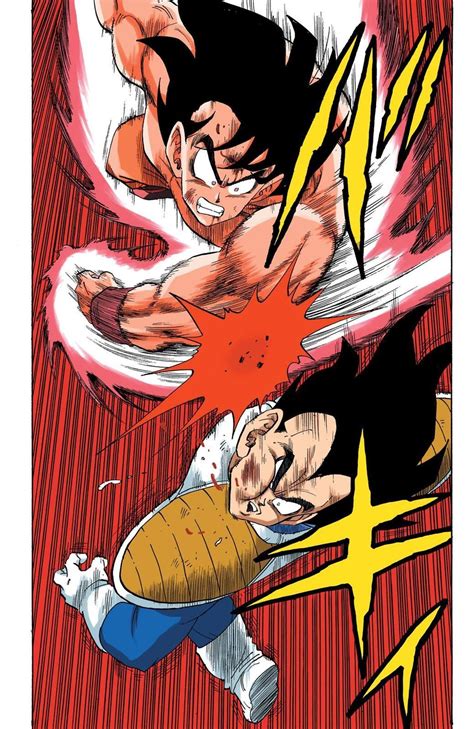 Goku Vs Vegeta Dragon Ball Z En Manga De Dbz Personajes De Goku Personajes De Dragon Ball