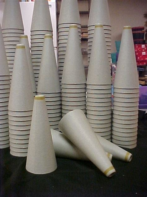 12 Paper Mache Cardboard Cones New