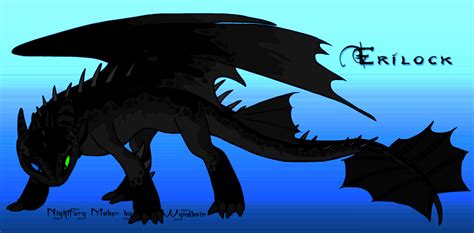 I made these using wyndbain's night fury maker because i can't draw to save yeah, i may have a few night fury ocs. HTTYD: Erilock, my Night Fury by NicktoonsSquad on DeviantArt