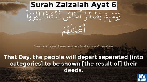 Surah Zalzalah Ayat 4 994 Quran With Tafsir My Islam