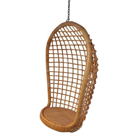 Hanging egg swing basket wicker chair cushion seat pad pillow home decor feng8. Vintage Rattan Hanging Egg Chair at 1stdibs