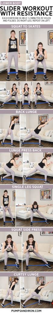 Lower Body Slider Workout With Resistance Pumps And Iron
