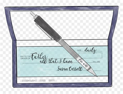 Transparent Blank Check Png Writing Png Download Vhv