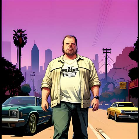 Steve Wozniak Grand Theft Auto V Poster Detailed Graphic Nove