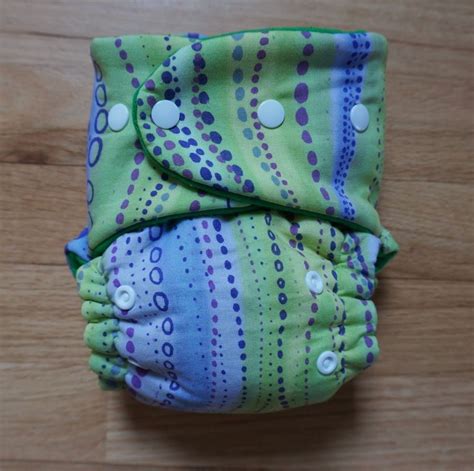Natural Violet Hybrid One Size Fitted Diaper With Tutorial Diy Cloth