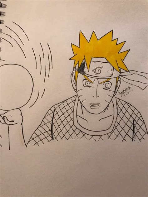 Naruto Rasengan Drawing Naruto Amino