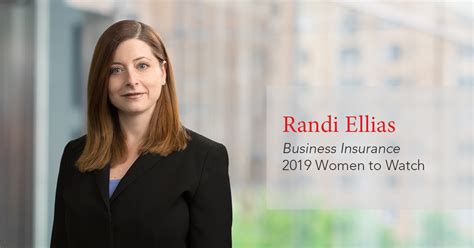 Randi Ellias Named Business Insurance 2019 Woman To Watch Reinsurance